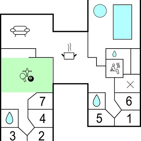 Awesome In Idestrup With Sauna Casa vacanze Bøtø By